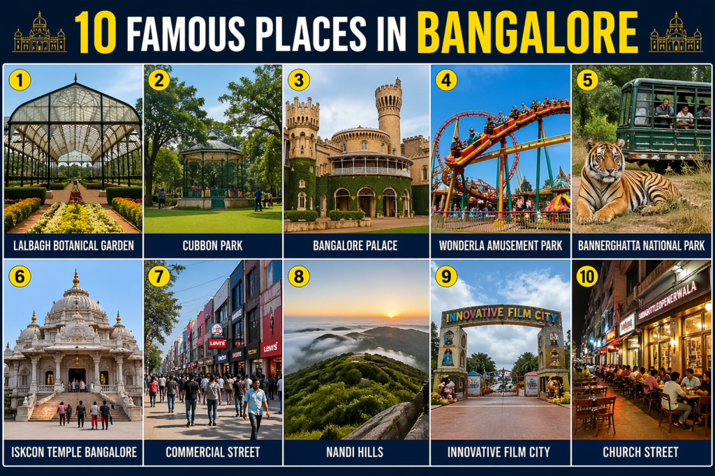 famous places in Bangalore 